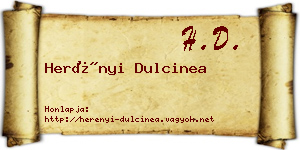 Herényi Dulcinea névjegykártya